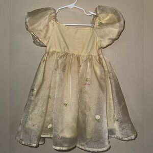 Easter Dress 3t Spring Yellow Embroidered